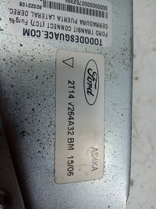 Cerradura puerta lateral derecha ford transit connect 1.8 tdci