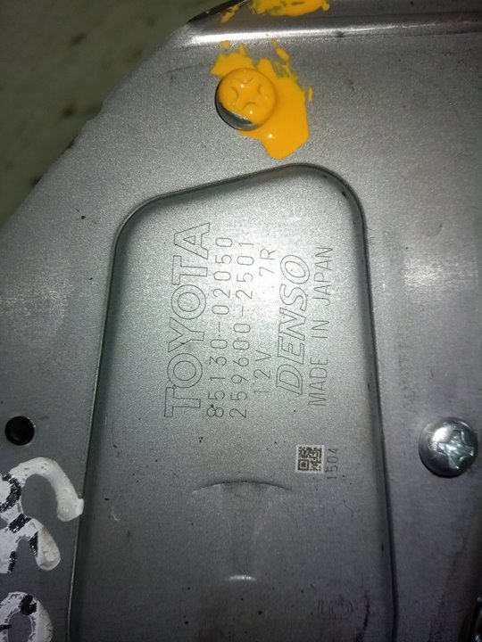 Motor limpia trasero toyota auris   active      09.12  12.15