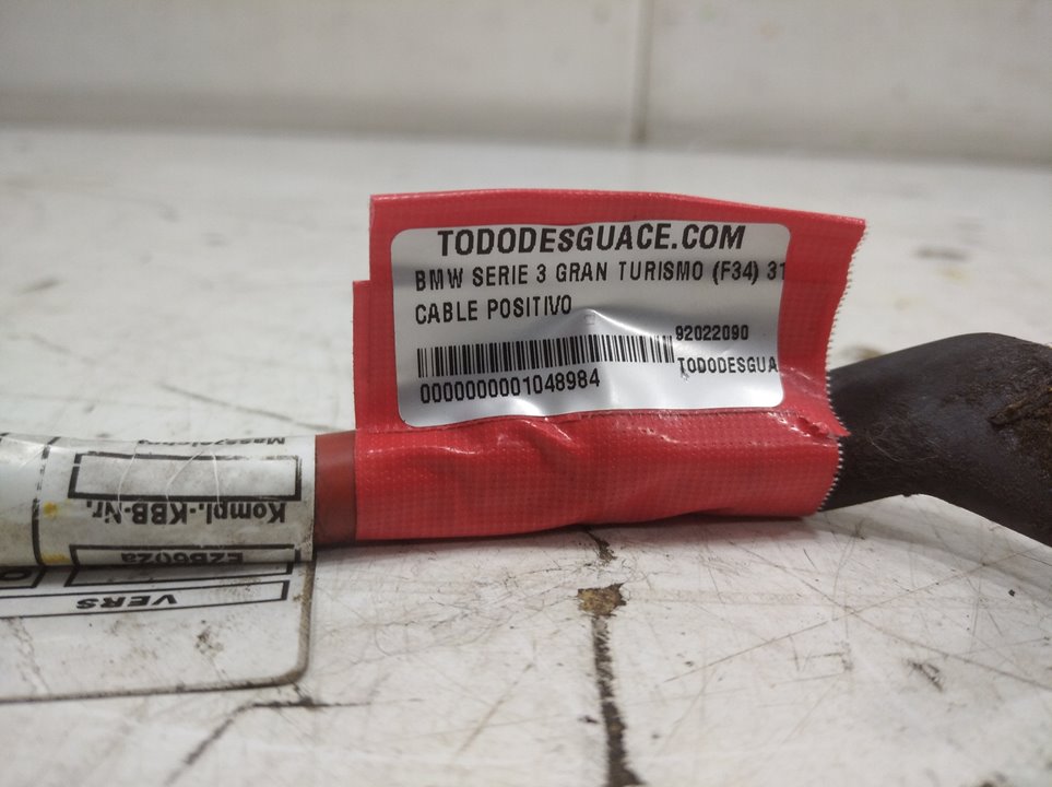 Cable positivo bmw 3 gran turismo 318 d