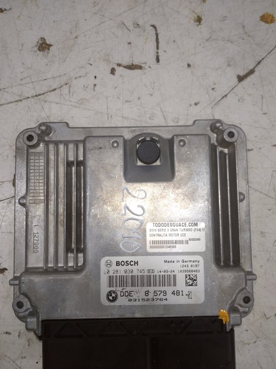 Centralita motor uce bmw 3 gran turismo 318 d