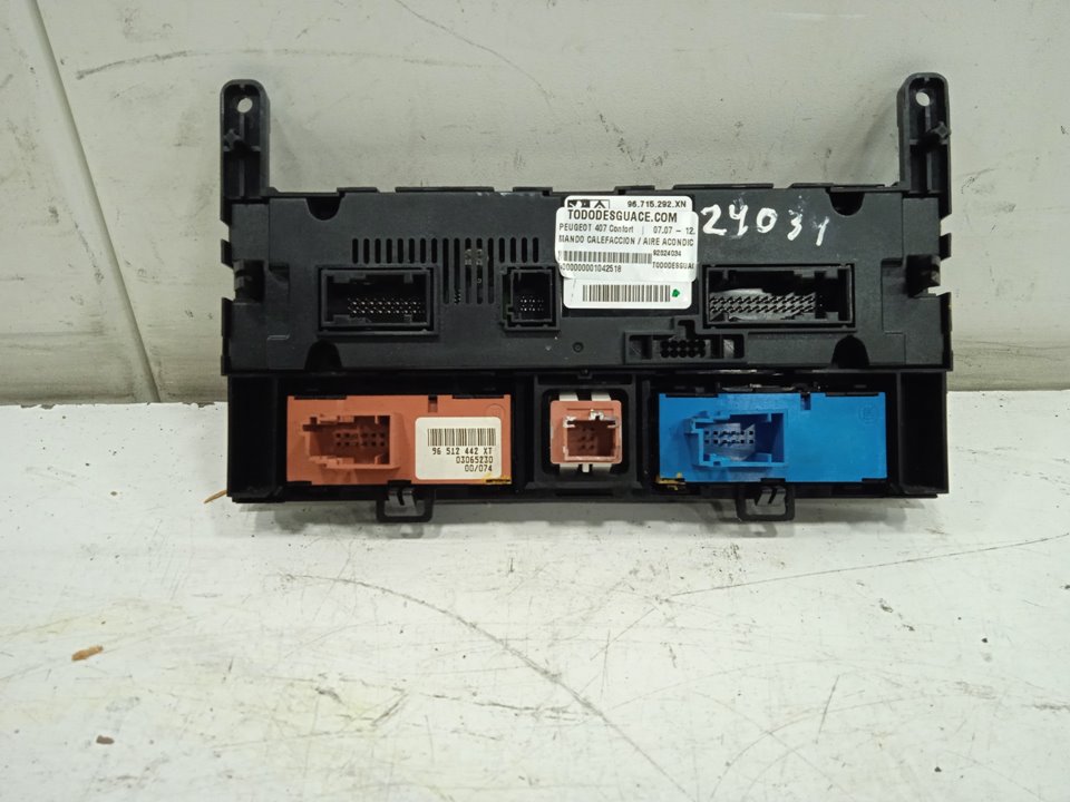 Mando calefaccion / aire acondicionado peugeot 407 confort