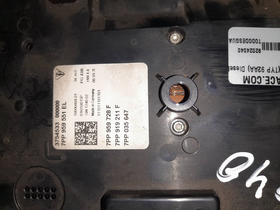 Luz interior porsche cayenne (typ 92aa) diesel