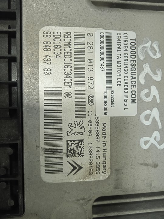 Centralita motor uce mixto l