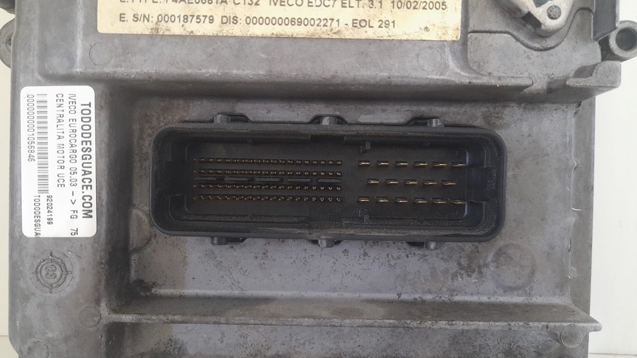 Centralita motor uce fg   75 e tráfico urbano