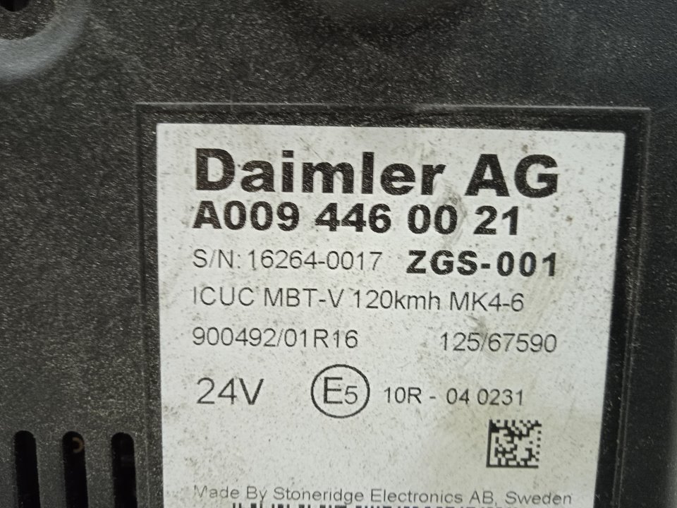 Cuadro instrumentos mercedes-benz actros 4 2-ejes bm 963 (2011) 18xx 4x2 szm l bigspace