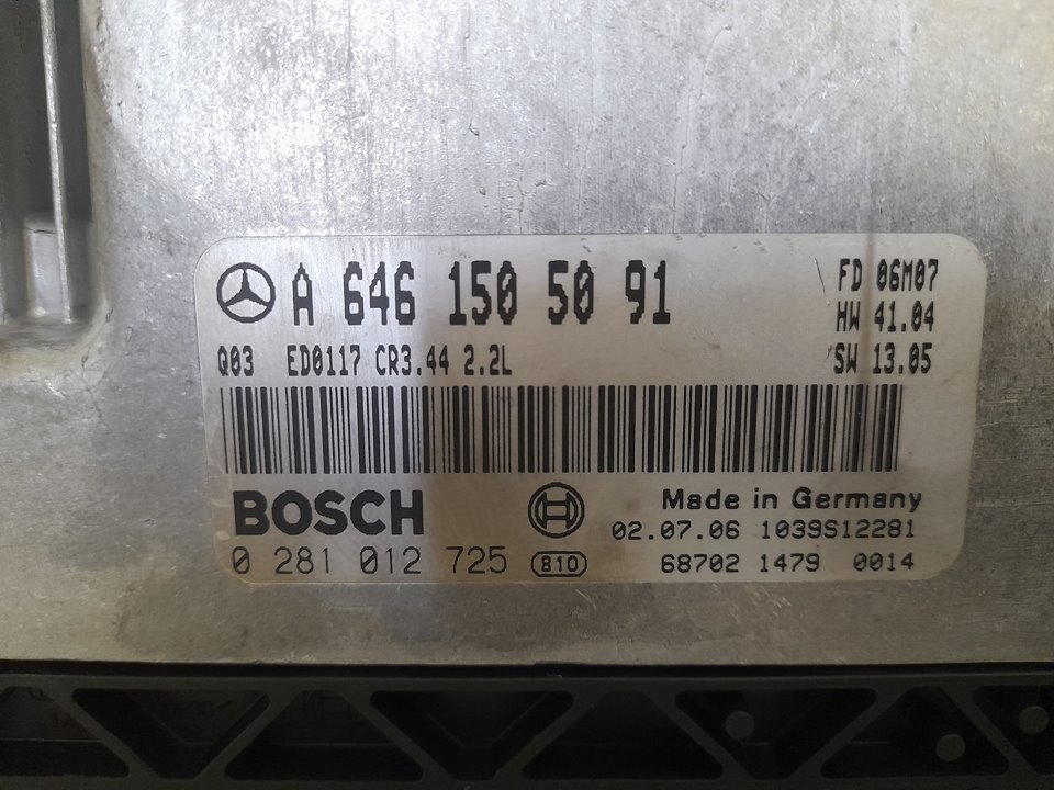 Centralita motor uce mercedes-benz clase c (bm 203) sportcoupe c 220 cdi (la) sport edition (