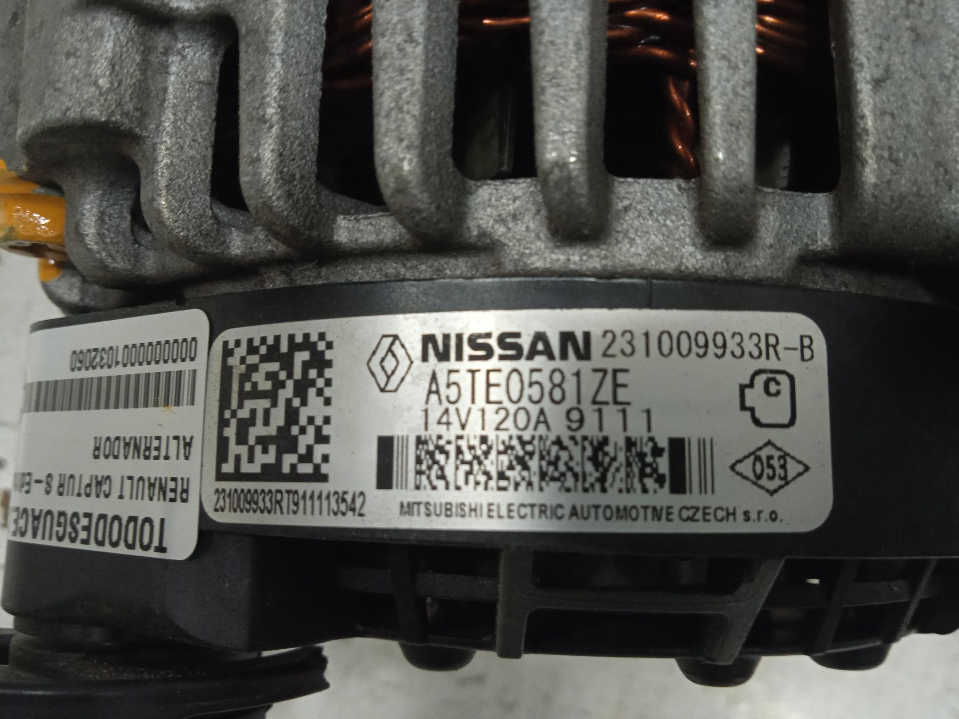 Alternador renault captur i sedition