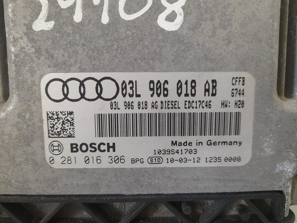 Centralita motor uce audi a3 sportback (8pa) 2.0 tdi ambiente (dpf)