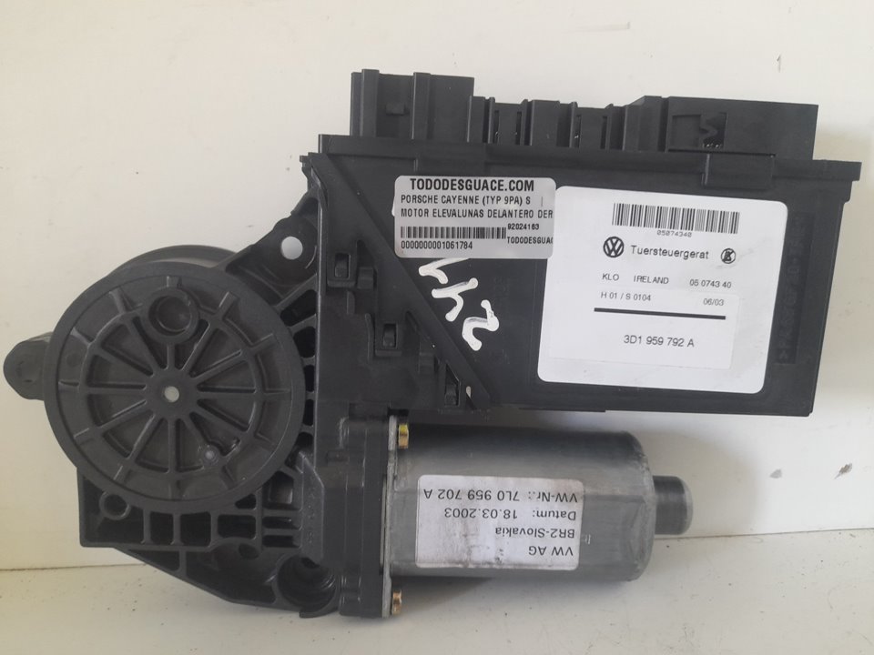 Motor elevalunas delantero derecho porsche cayenne (tipo 9pa) s