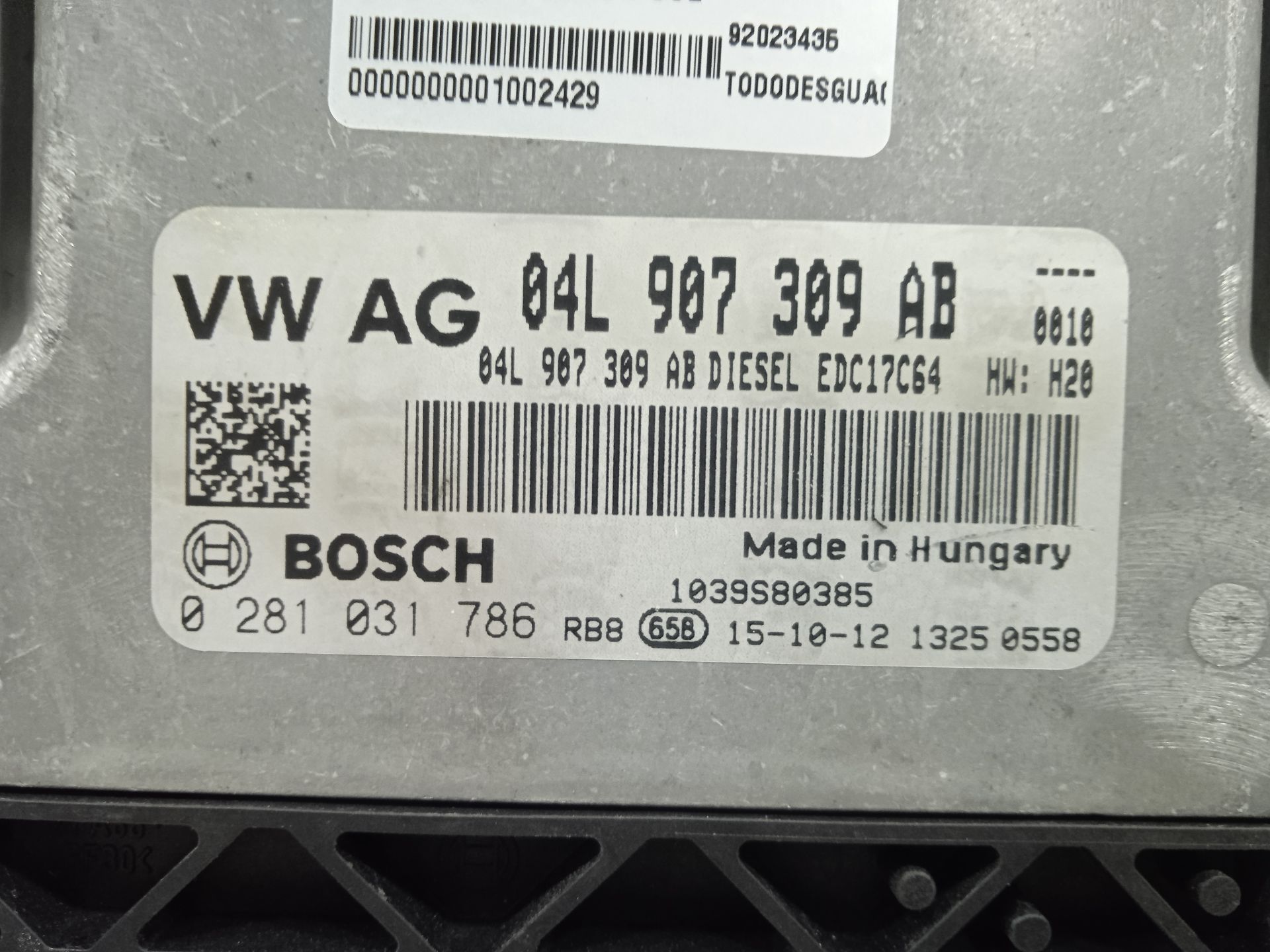 Centralita motor uce audi q3 (8ug) attraction
