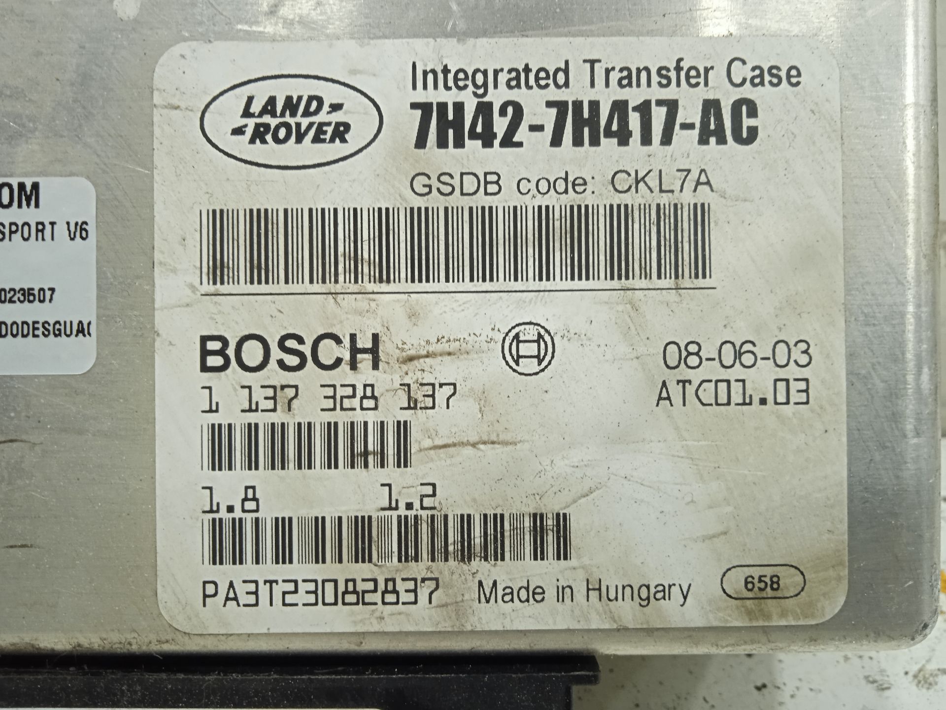 Modulo electronico land rover range rover sport v6 td hse