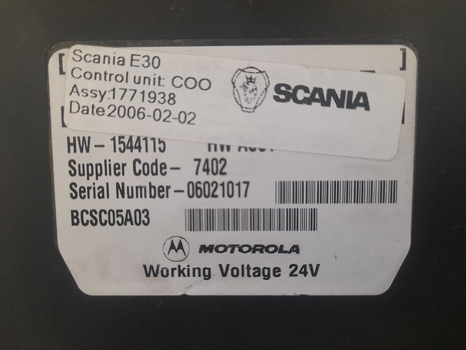 Unidad de control scania baureihe l-klasse pgr (2004) fsa  420  (4x2)  eb largo cr 1