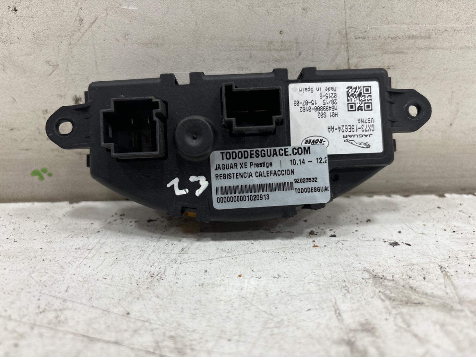 Resistencia calefaccion jaguar xe prestige