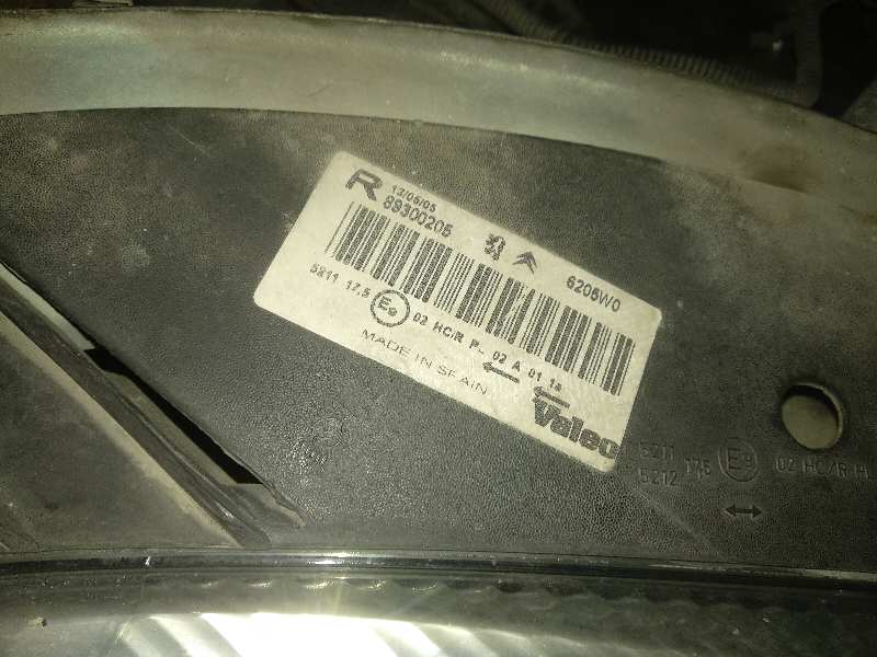  faro derecho   citroen xsara picasso 2.0 hdi exclusive 2.0 hdi cat (rhy / dw10td)