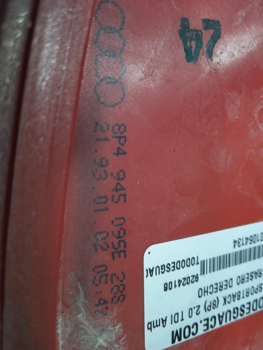 Piloto trasero derecho audi a3 sportback (8pa) 2.0 tdi ambiente (dpf)