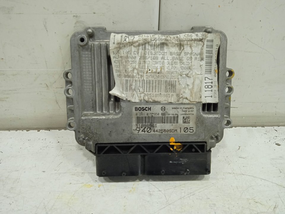 Centralita motor uce alfa romeo giulietta (191) sprint