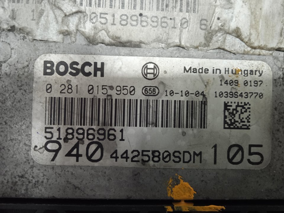 Centralita motor uce alfa romeo giulietta (191) sprint