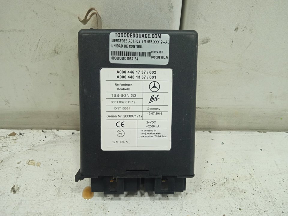 Unidad de control mercedes-benz actros 4 2-ejes bm 963 (2011) 18xx 4x2 szm l bigspace