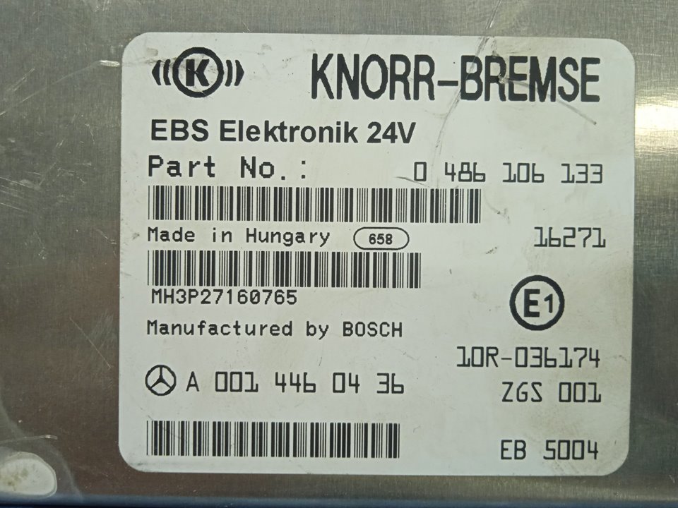 Unidad de control mercedes-benz actros 4 2-ejes bm 963 (2011) 18xx 4x2 szm l bigspace