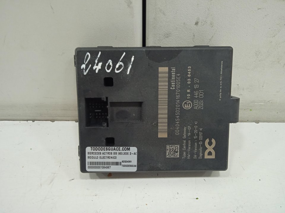 Modulo electronico mercedes-benz actros 4 2-ejes bm 963 (2011) 18xx 4x2 szm l bigspace