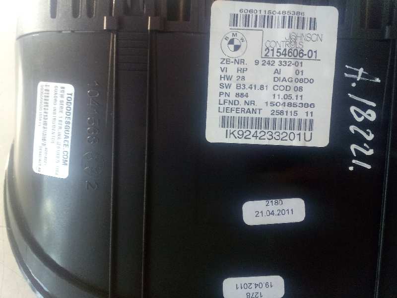 Cuadro instrumentos bmw serie 1 berlina (e81e87) 116d