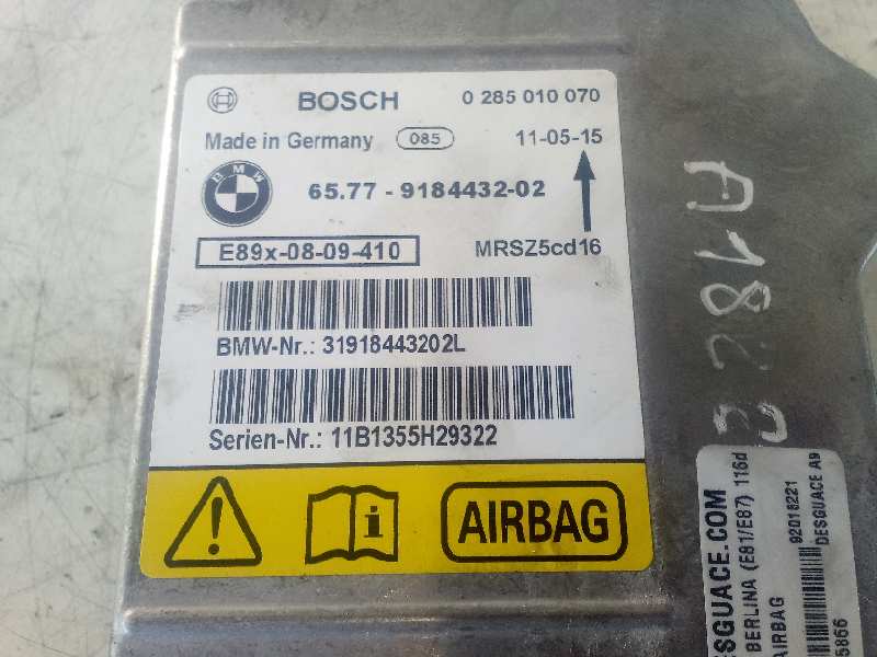 Centralita airbag bmw serie 1 berlina (e81e87) 116d