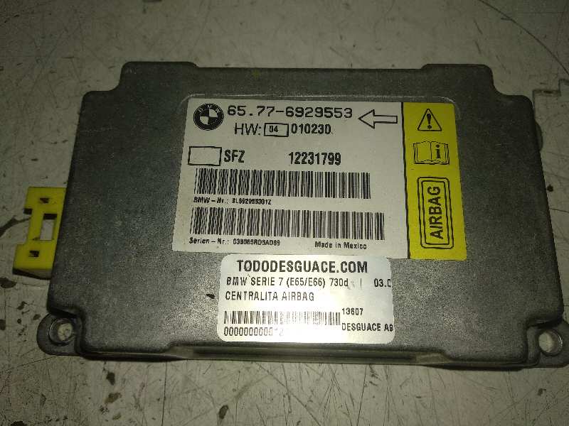 Centralita airbag bmw serie 7 (e65e66) 730d