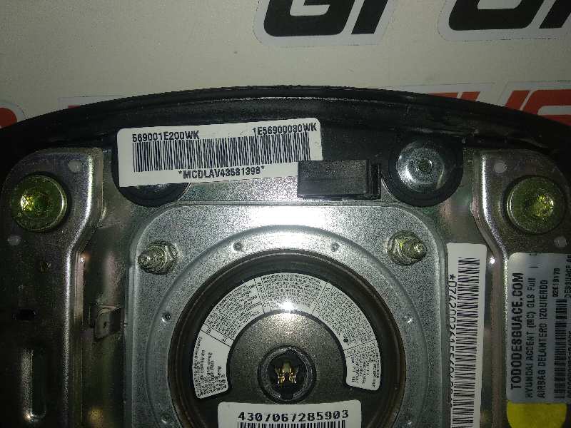 Airbag delantero izquierdo hyundai accent (mc) gls full