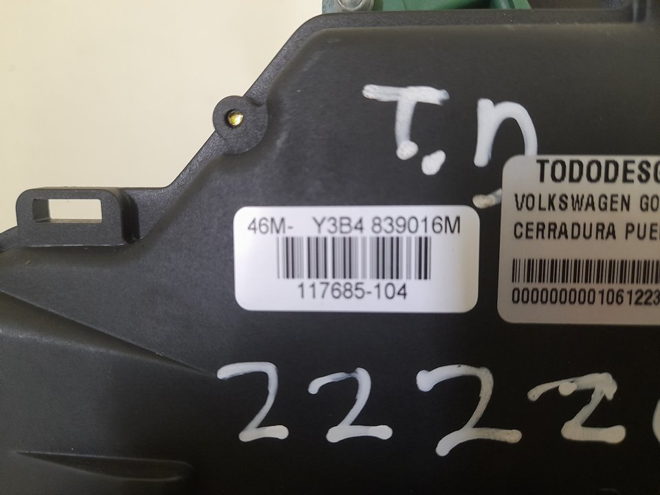 Cerradura puerta trasera derecha volkswagen golf iv berlina (1j1)(10.1997) advance