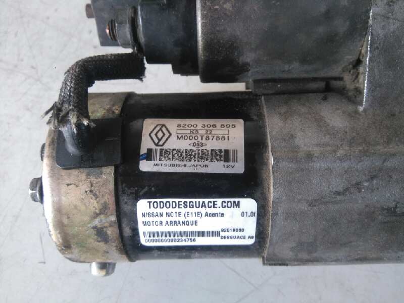 Motor arranque nissan note (e11e) acenta
