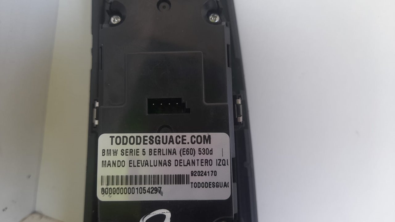 Mando elevalunas delantero izquierdo bmw serie 5 berlina (e60) 530d