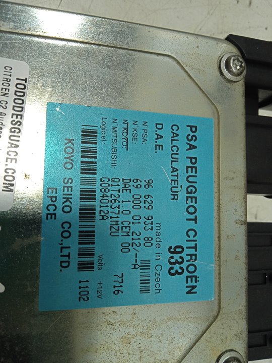 Centralita direccion citroen c2 audace