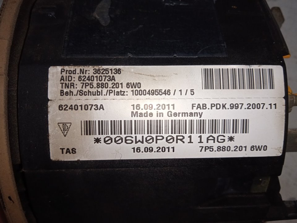 Airbag delantero izquierdo porsche cayenne (tipo 92a) diesel