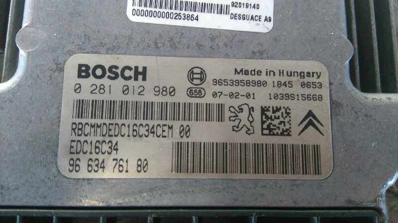  centralita motor uce   citroen c4 picasso lx plus 1.6 16v hdi fap