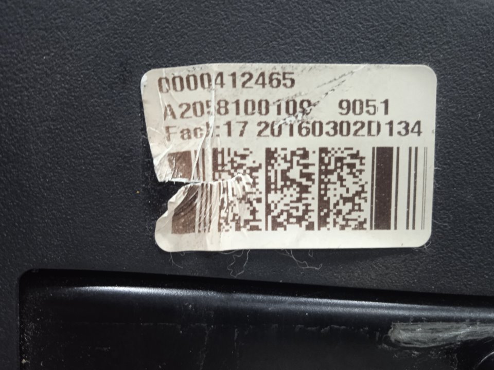 Bandeja trasera mercedes-benz clase c (bm 205) berlina c 200 d 7gtronic plus (205.00