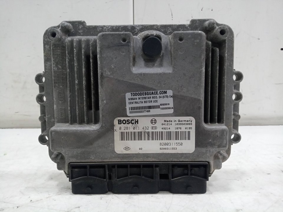 Centralita motor uce nissan interstar (x70) caja cerrada l 2 h 2 techo