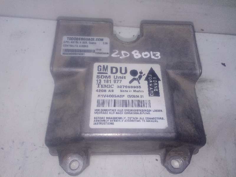Centralita airbag opel astra h berlina cosmo
