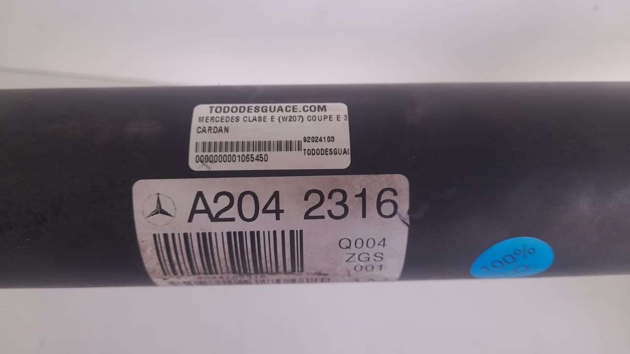 Cardan mercedes-benz clase e (bm 207) coupe e 350 cdi blueefficiency (207.