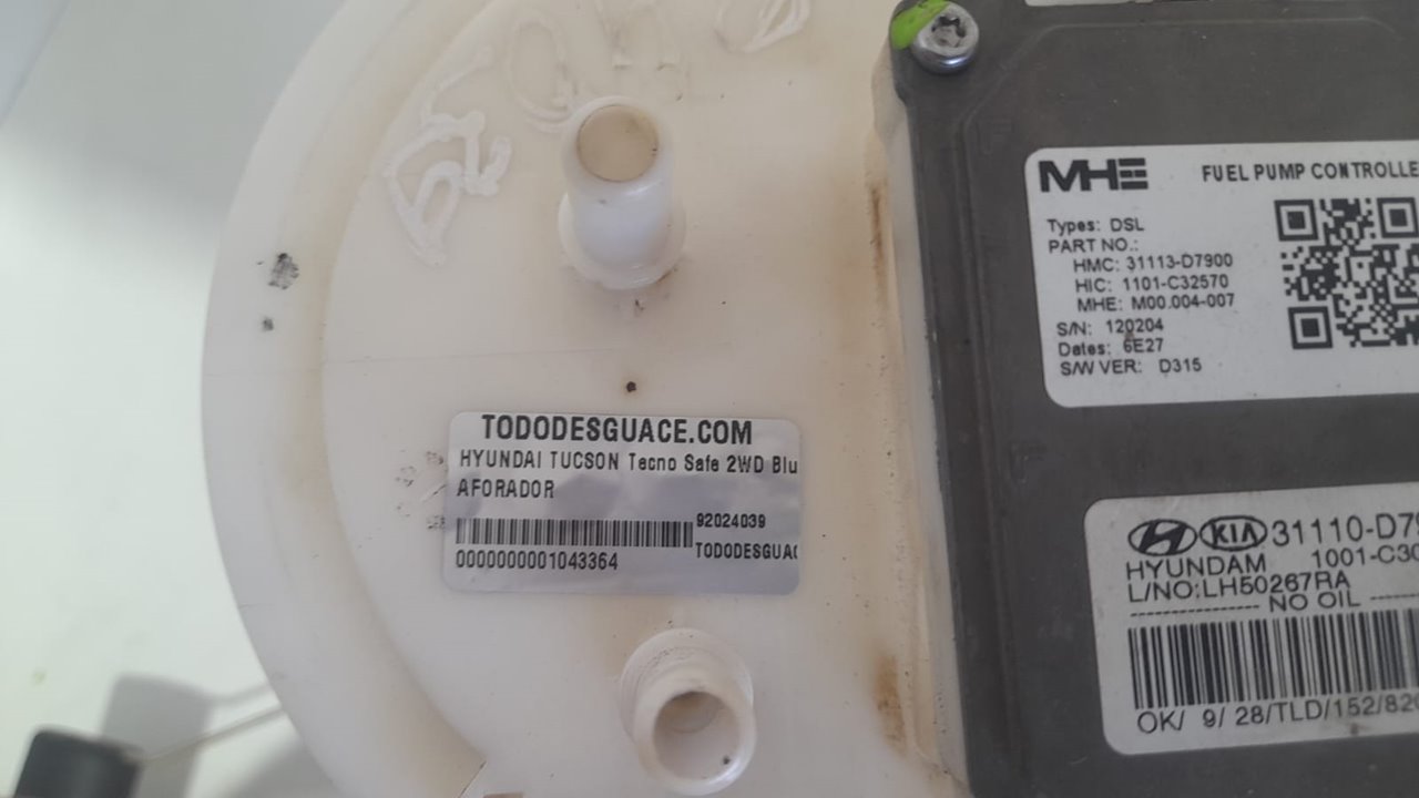 Aforador hyundai tucson (tl) tecno safe 2wd bluedrive