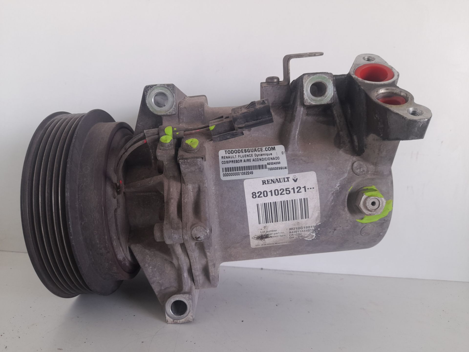 Compresor aire acondicionado renault fluence dynamique