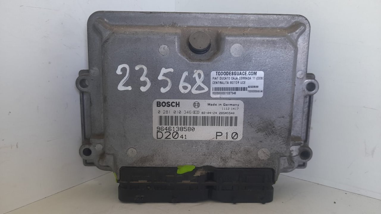 Centralita motor uce 2.0 jtd       batalla 2850 mm