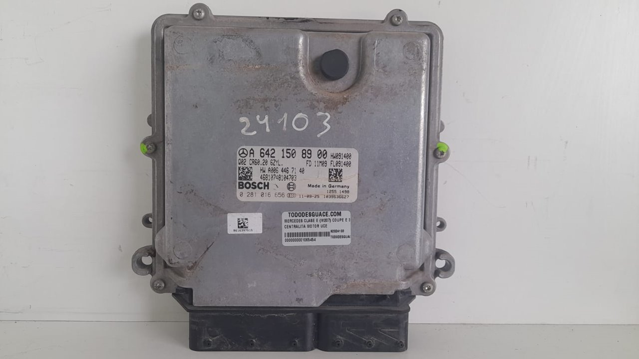 Centralita motor uce mercedes-benz clase e (bm 207) coupe e 350 cdi blueefficiency (207.