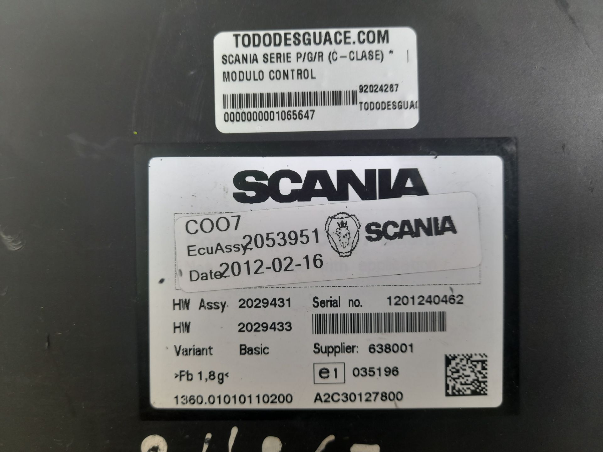 No identificado scania baureihe c-klasse pgr (2004) 