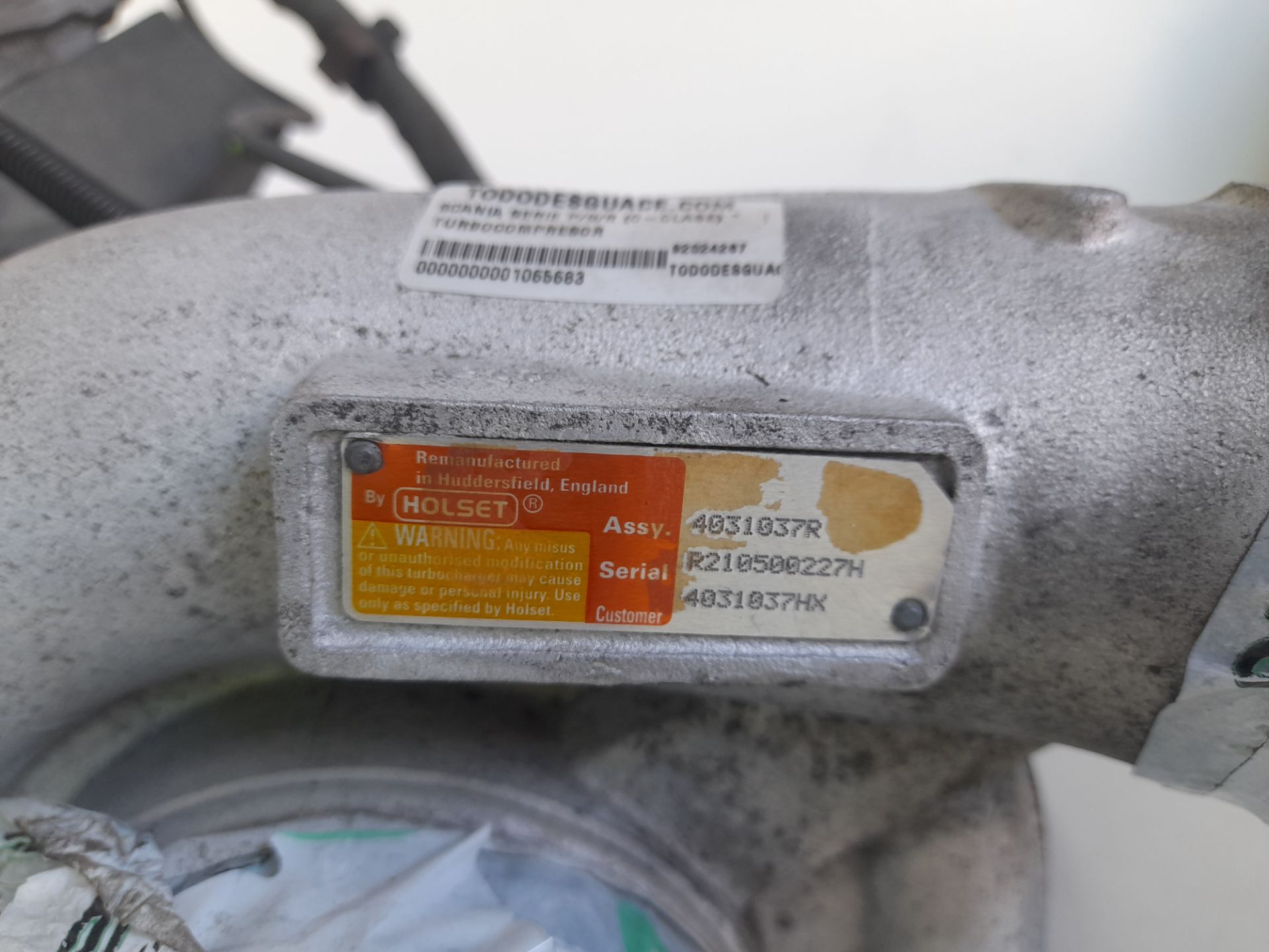 Turbocompresor scania baureihe c-klasse pgr (2004) 