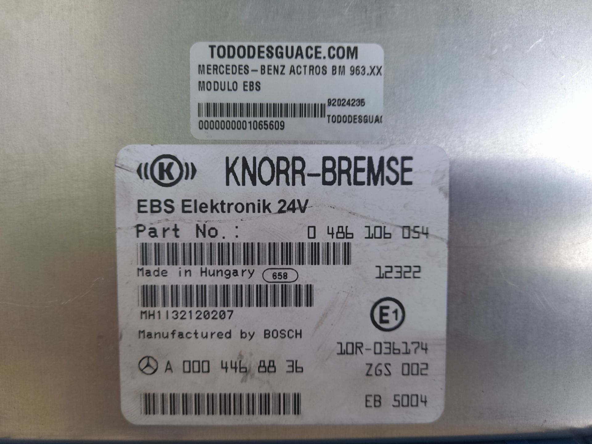 No identificado mercedes-benz actros 4 2-ejes bm 963 (2011) 18xx 4x2 fahrgestell l classic