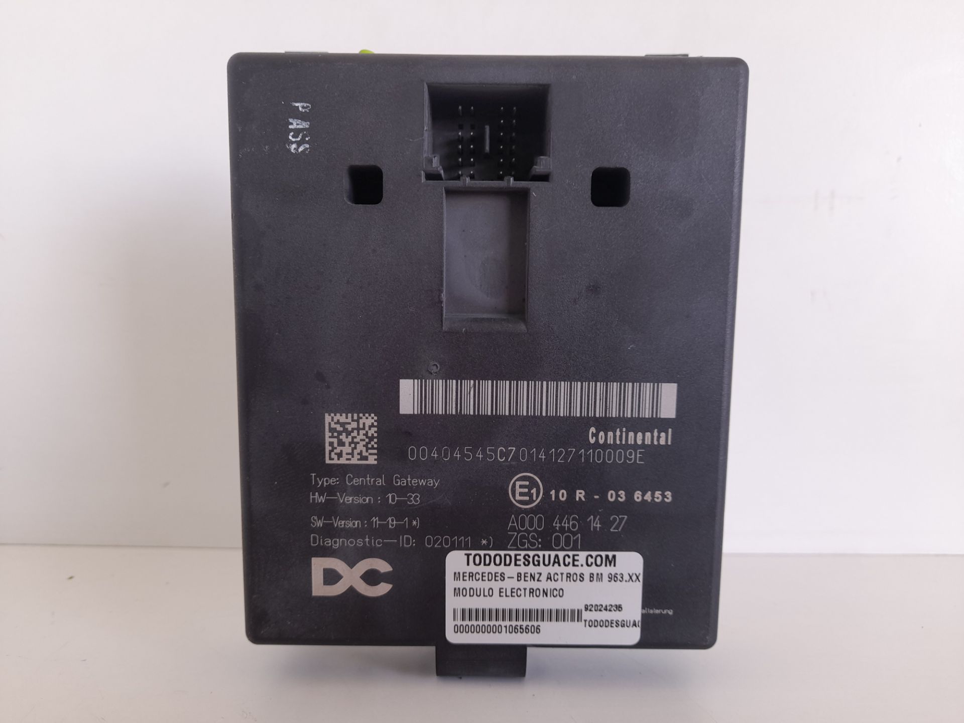 Modulo electronico mercedes-benz actros 4 2-ejes bm 963 (2011) 18xx 4x2 fahrgestell l classic