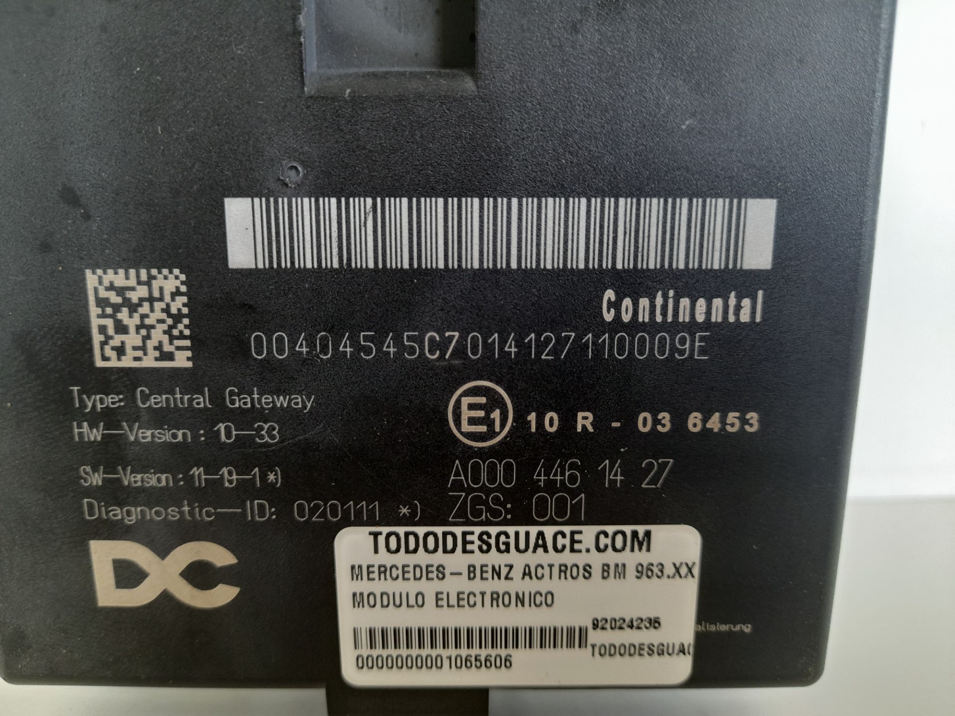 Modulo electronico mercedes-benz actros 4 2-ejes bm 963 (2011) 18xx 4x2 fahrgestell l classic