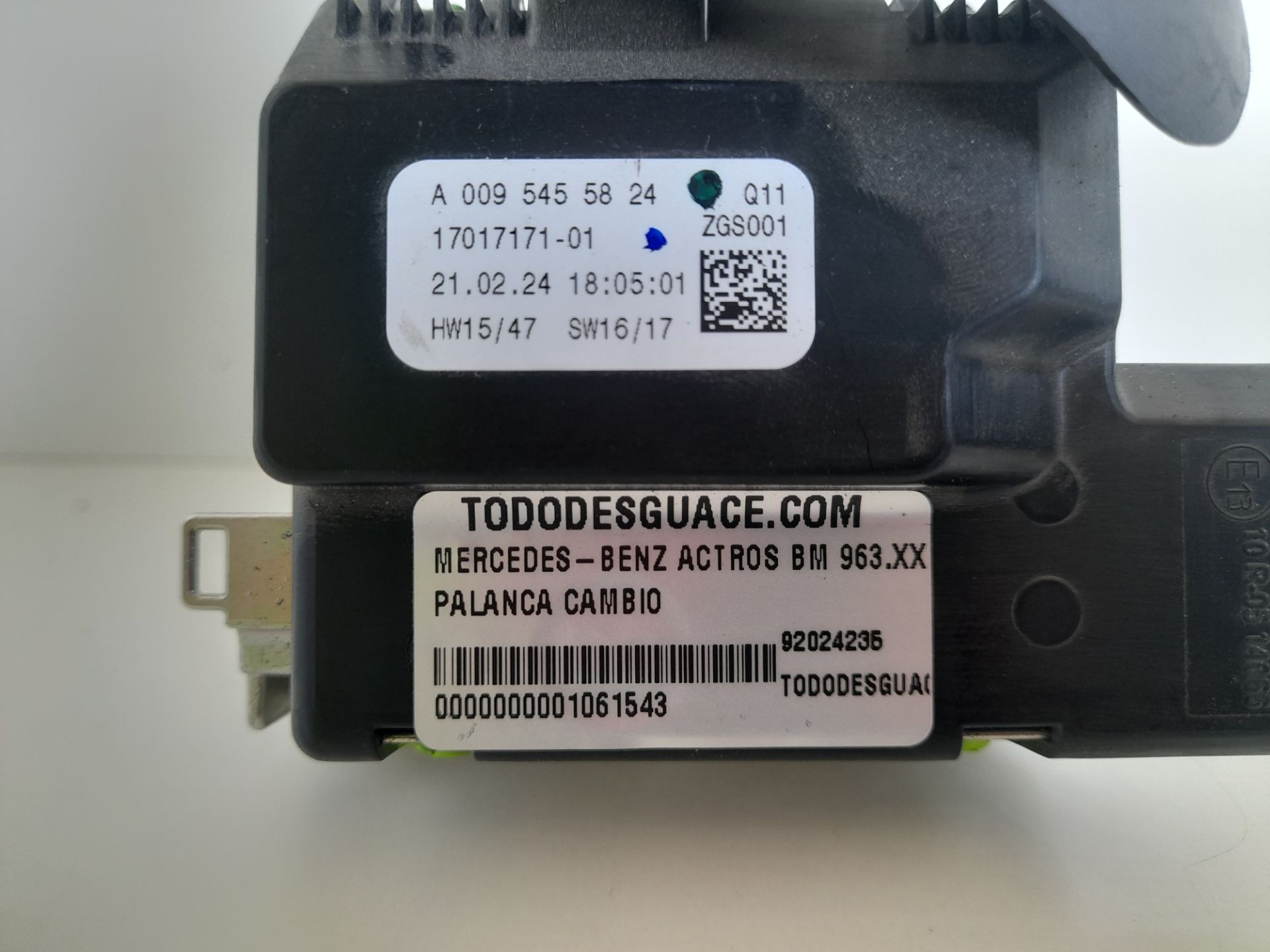 Palanca cambio mercedes-benz actros 4 2-ejes bm 963 (2011) 18xx 4x2 fahrgestell l classic