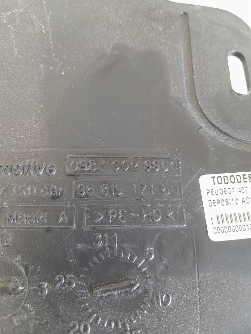 Deposito aditivo fap peugeot 407 confort