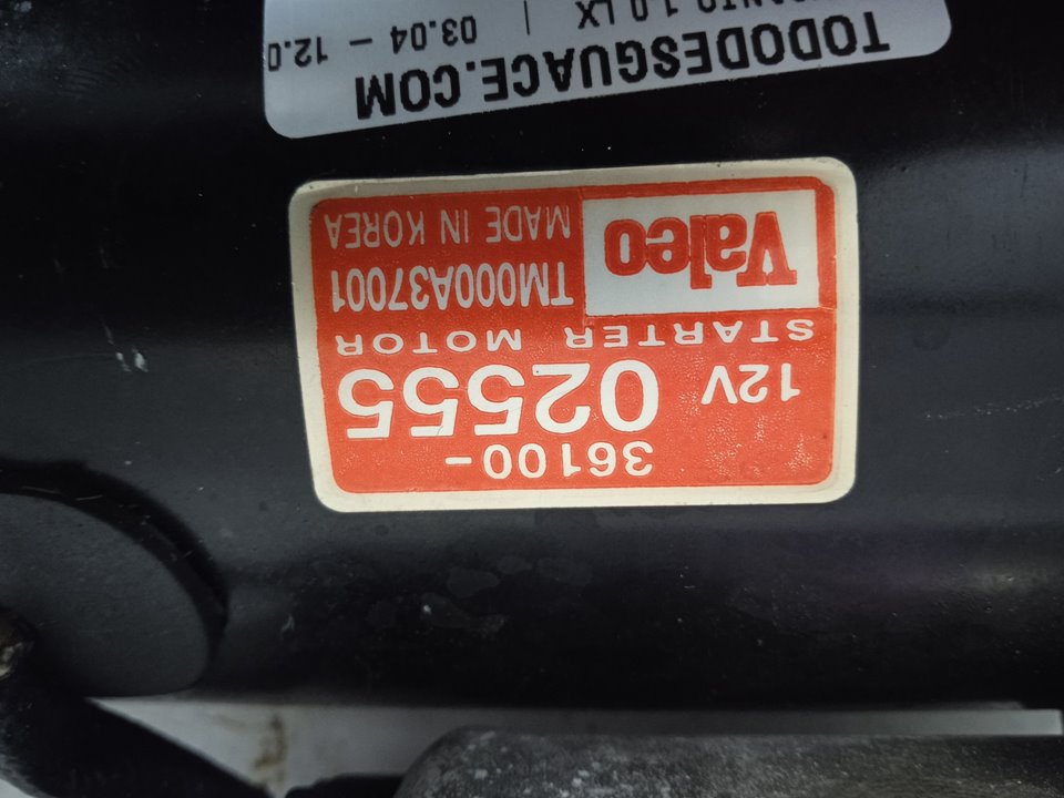 Motor arranque kia picanto (sa) 1.0 lx